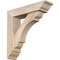 Ekena Millwork Olympic Traditional Smooth Bracket w/ Offset Brace, Douglas Fir, 5 1/2"W x 22"D x 22"H BKT0604X22X22OLY01SDF - alternate 1